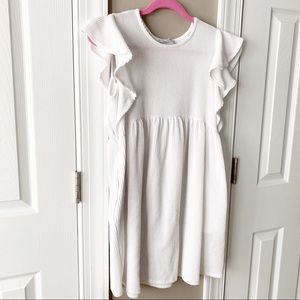 Boutique White Dress With Pockets